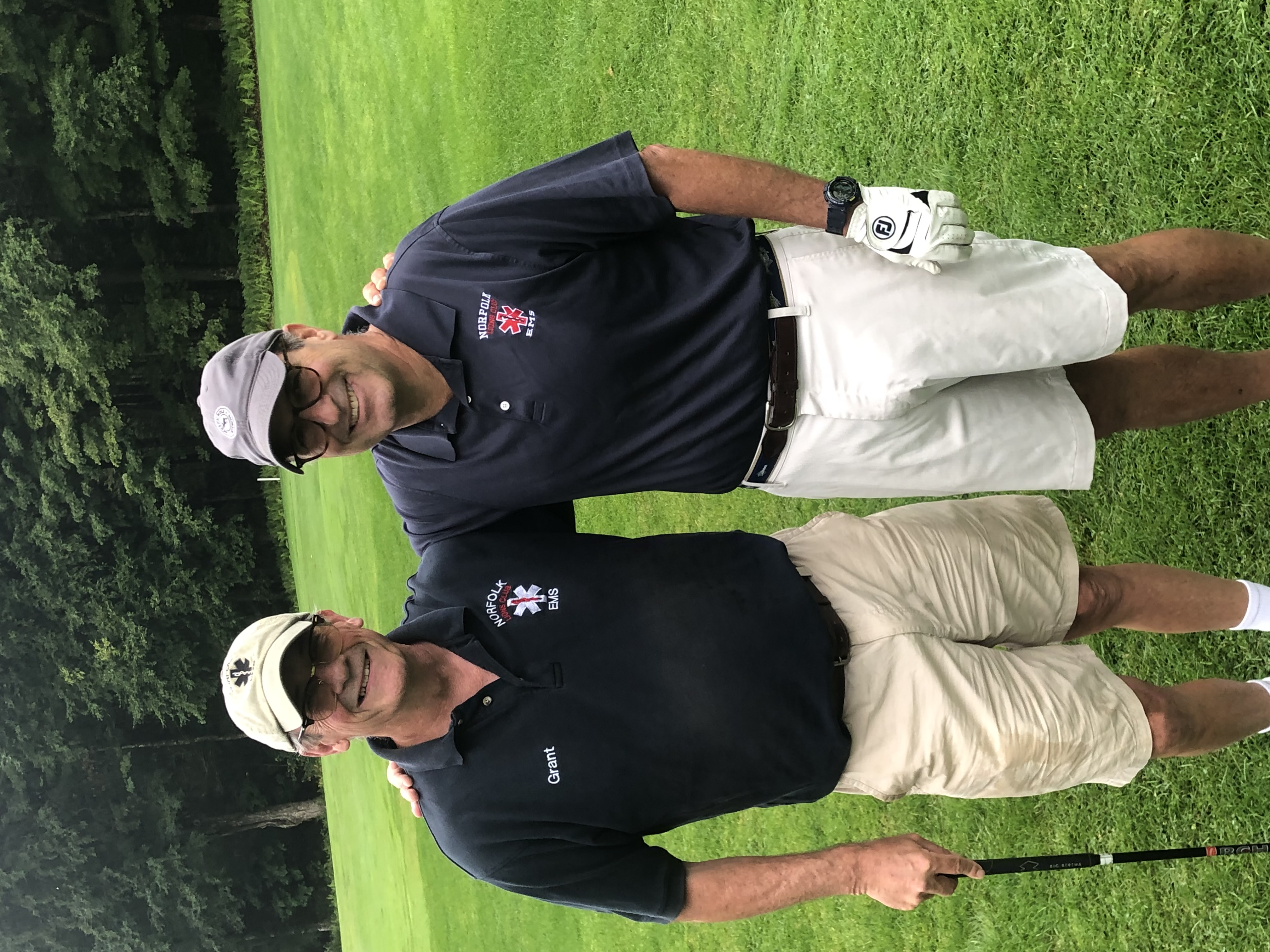 Norfolk EMS volunteers at golf course